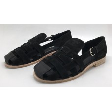 Женские замшевые сандалии Chanel Cruise черные