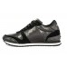 Эксклюзивная брендовая модель Кожаные черные кроссовки Valentino Garavani Rockstud