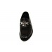 Эксклюзивная брендовая модель Мужские брендовые кожаные лоферы Louis Vuitton Emblem Black