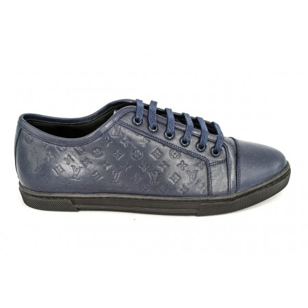 Эксклюзивная брендовая модель Мужские брендовые кроссовки Louis Vuitton Match-Up Sneakers Low Blue