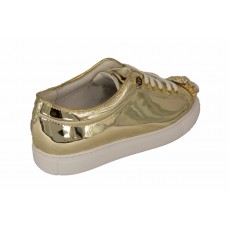 Женские летние лакированные кроссовки Philipp Plein Skull