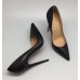 Эксклюзивная брендовая модель Женские кожаные туфли Christian Louboutin черные