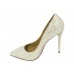 Эксклюзивная брендовая модель Женские летние туфли Christian Louboutin Pigalle белые 