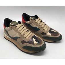 Женские кожаные кроссовки Valentino Garavani милитри