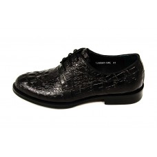 Мужские кожаные осенние ботинки Louis Vuitton Emblem черные