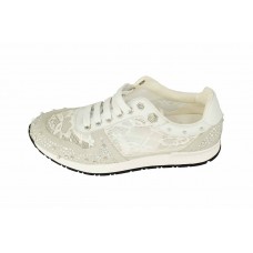 Женские летние кроссовки Philipp Plein Anniston White