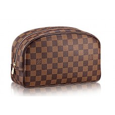 Мужской кожаный дорожный несессер Louis Vuitton Damier Broun