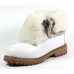Эксклюзивная брендовая модель Женские зимние ботинки Timberland Teddy Albina Rust White с мехом