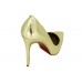 Эксклюзивная брендовая модель Женские кожаные туфли Christian Louboutin Pigalle Gold