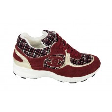 Женские брендовые кроссовки Chanel EX Sport Red/White