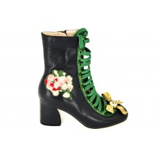 Женские сапоги Gucci BlackGreen