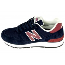 Мужские замшевые кроссовки New Balance 670 BlueRed