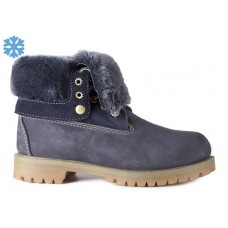 Женские зимние ботинки Timberland Teddy Albina Rust Navy с мехом