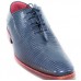 Эксклюзивная брендовая модель Туфли Santoni Blue (Ящерица)