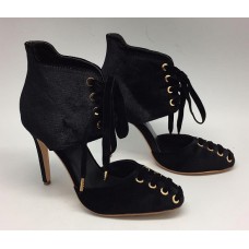 Женские черные босоножки Jimmy Choo бархат