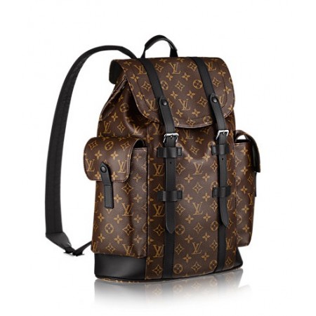 Эксклюзивная брендовая модель Мужской брендовый кожаный рюкзак Louis Vuitton Christopher PM Broun