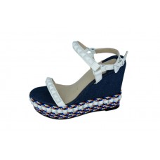 Женские босоножки Christian Louboutin High Dark Blue