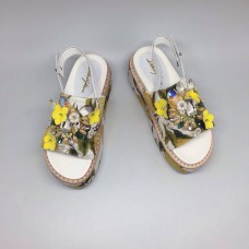 Босоножки Dolce&Gabbana Yellow/White