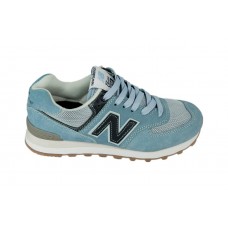Женские летние кроссовки New Balance 574 Blue/Black