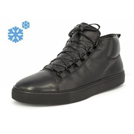 Эксклюзивная брендовая модель Зимние ботинки Balenciaga High Black Winter
