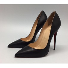 Женские кожаные туфли Christian Louboutin черные