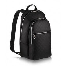 Мужской брендовый кожаный рюкзак Louis Vuitton MICHAEL Черный