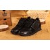 Эксклюзивная брендовая модель Кожаные черные кроссовки Valentino Garavani Rockstud