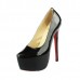 Эксклюзивная брендовая модель Женские лакированные туфли на платформе Christian Louboutin Pigalle