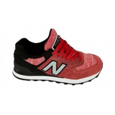 Женские летние кроссовки New Balance 574 Black/Bordo