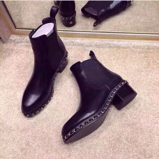 Женские осенние брендовые кожаные сапоги Chanel