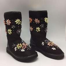 Женские угги Dolce & Gabbana Black FL