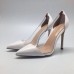 Эксклюзивная брендовая модель Женские летние кожаные туфли Gianvito Rossi Plexi белые