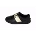 Эксклюзивная брендовая модель Женские кожаные кроссовки Valentino Garavani Rockstud черные с белым 