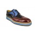 Эксклюзивная брендовая модель Осенние ботинки Prada Black/Brown/Blue