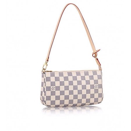 Эксклюзивная брендовая модель Женская сумка (клатч) сумка Louis Vuitton Damier Azur White