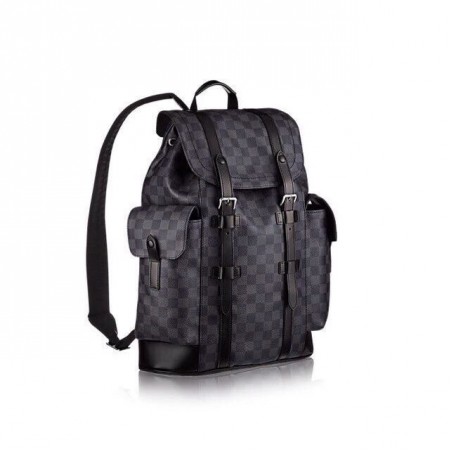 Эксклюзивная брендовая модель Мужской брендовый кожаный рюкзак Louis Vuitton Christopher PM Blue