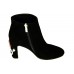 Эксклюзивная брендовая модель Женские ботинки Dolce & Gabbana Black Velvet A