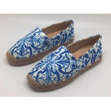 Женские эспадрильи Dolce & Gabbana синие с узорами