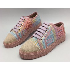 Женские летние цветные кроссовки Chanel EX Sport текстиль