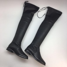 Ботфорты Stuart Weitzman Black Leather