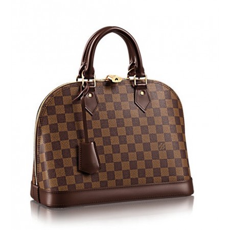 Эксклюзивная брендовая модель Женская кожаная брендовая сумка Louis Vuitton Alma Broun