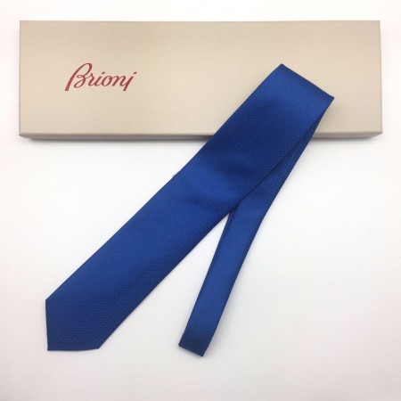 Эксклюзивная брендовая модель Мужской галстук Brioni синий 150 см