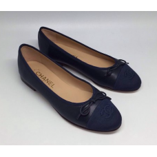 Женские брендовые кожаные балетки Chanel Low стеганые