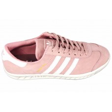 Женские замшевые кеды Adidas Hamburg Light Pink
