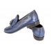 Эксклюзивная брендовая модель Мужские кожаные летние туфли Gucci синие