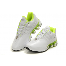 Мужские белые кожаные кроссовки Adidas Porsche Design Run Bounce SL P5000 (white/green)