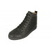 Эксклюзивная брендовая модель Мужские высокие осенние кроссовки Christian Louboutin черные