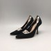 Эксклюзивная брендовая модель Женские туфли Christian Dior черные текстиль