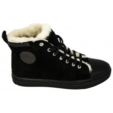 Женские кеды Hermes High Black Winter