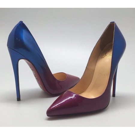 Эксклюзивная брендовая модель Женские цветные кожаные туфли Christian Louboutin Pigalle